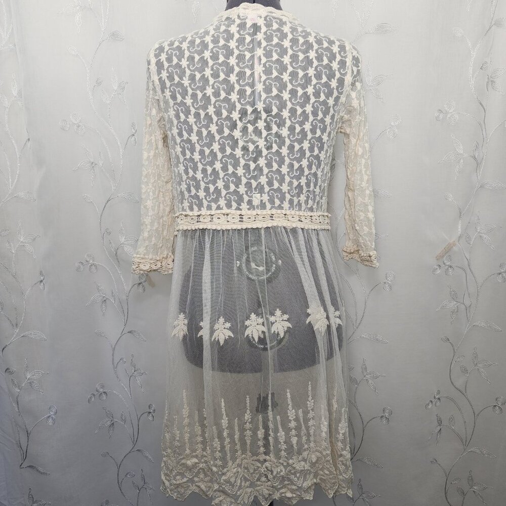 Lace, Open Front, Cardigan/Cover-up - Picture 6 of 8